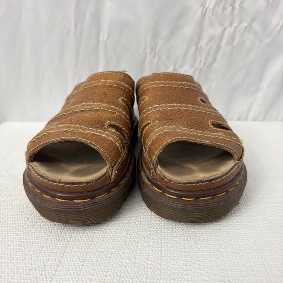 Dr Martens Sandals Men’s Size 8 Vintage 90s Made in England Brown Leather 8582 - Picture 2 of 10